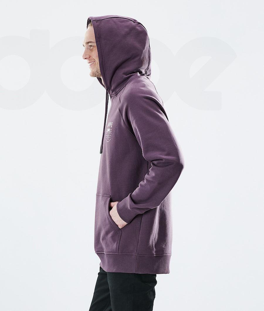 Sudadera Con Capucha Dope Daily Palm Hombre Moradas | ESBC3014