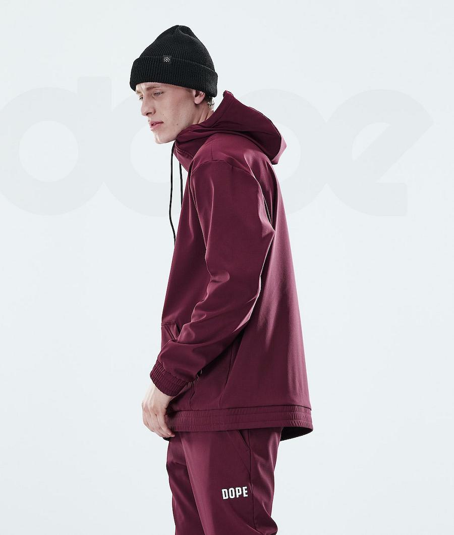 Sudadera Con Capucha Dope Flight Hombre Burdeos | ESHK3022