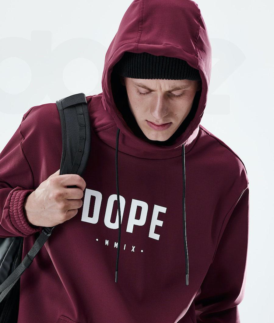 Sudadera Con Capucha Dope Flight Hombre Burdeos | ESHK3022