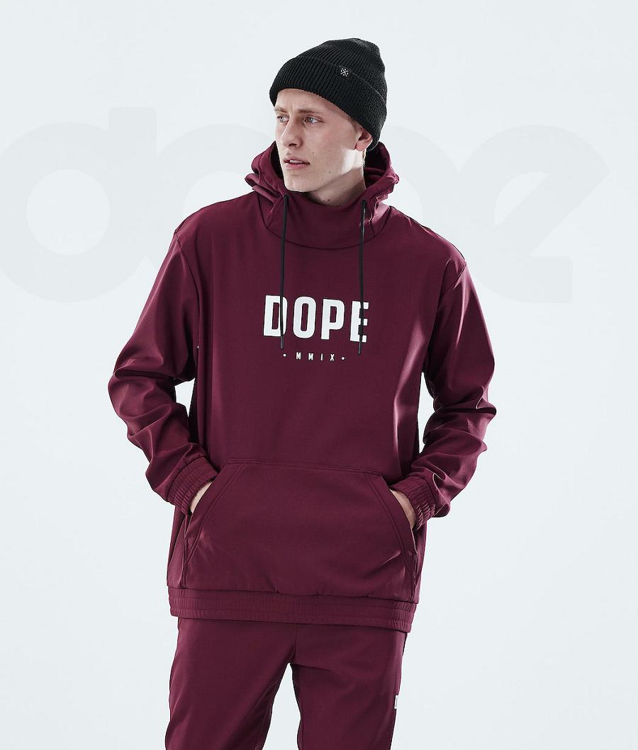 Sudadera Con Capucha Dope Flight Hombre Burdeos | ESHK3022