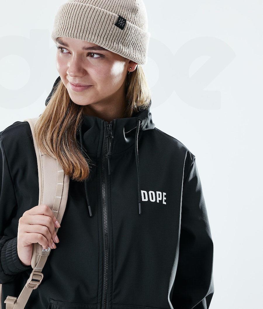 Sudadera Con Capucha Dope Flight W Full Zip Mujer Negras | ESAP3843