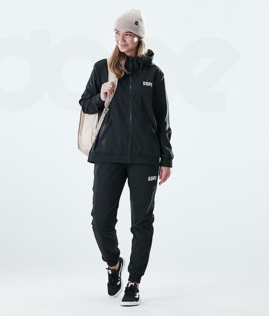 Sudadera Con Capucha Dope Flight W Full Zip Mujer Negras | ESAP3843