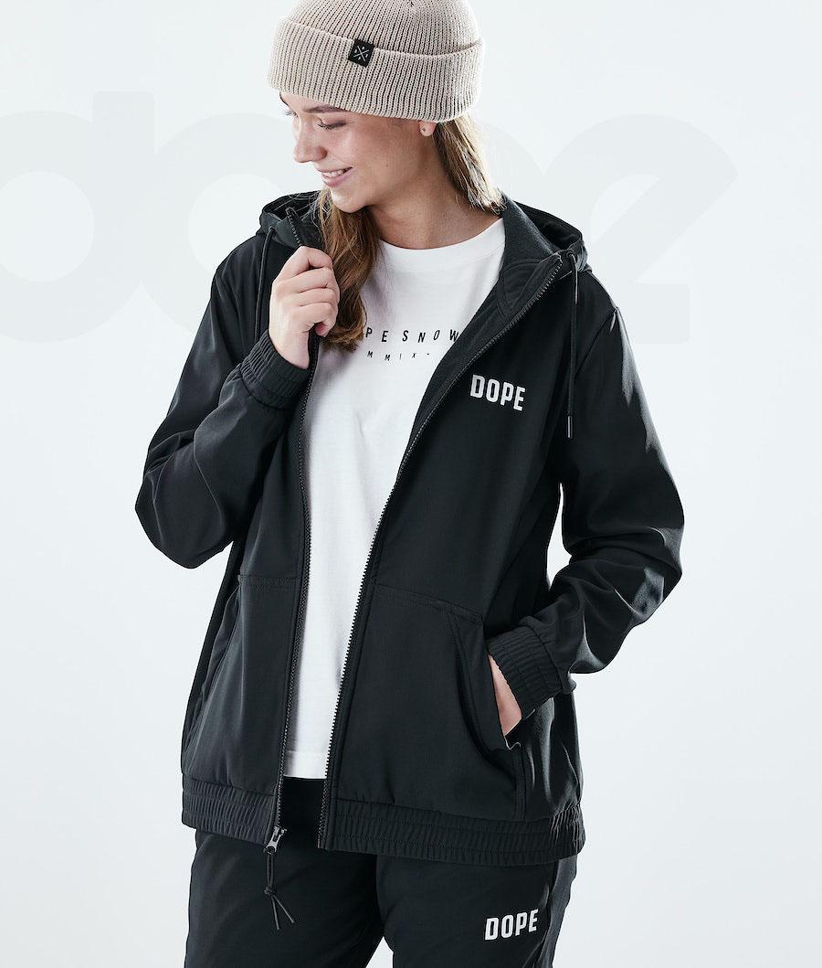 Sudadera Con Capucha Dope Flight W Full Zip Mujer Negras | ESAP3843