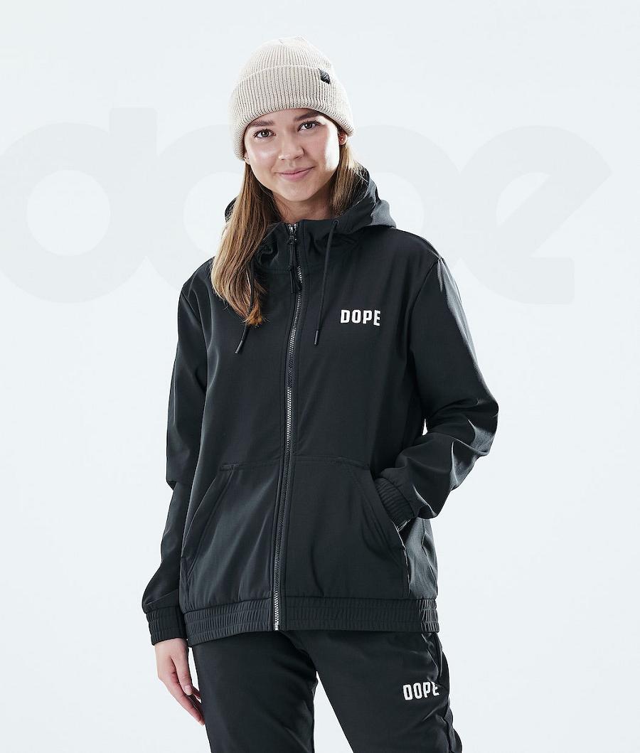 Sudadera Con Capucha Dope Flight W Full Zip Mujer Negras | ESAP3843