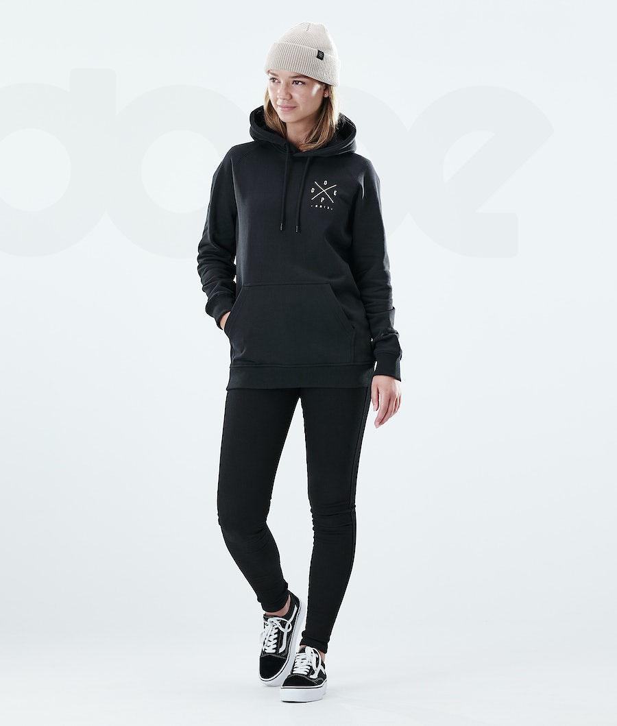 Sudadera Con Capucha Dope Regular 2X-UP Mujer Negras | ESFM3847