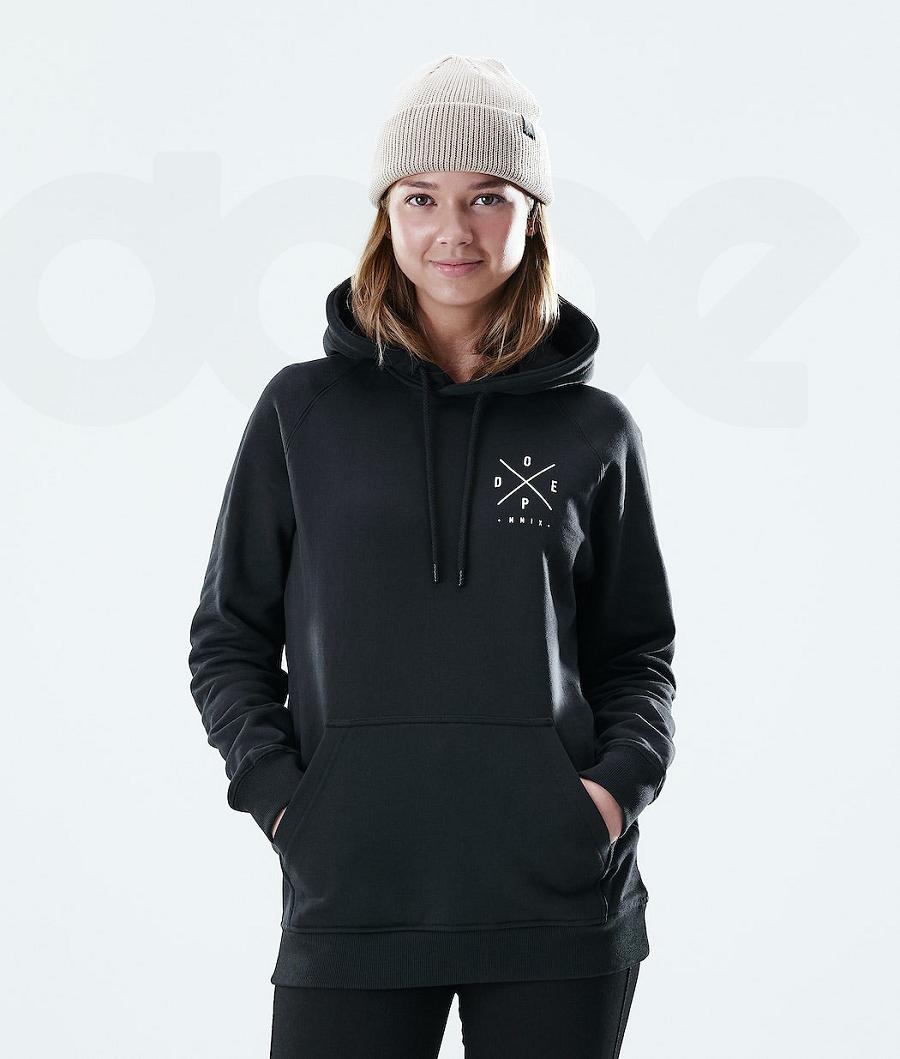 Sudadera Con Capucha Dope Regular 2X-UP Mujer Negras | ESFM3847