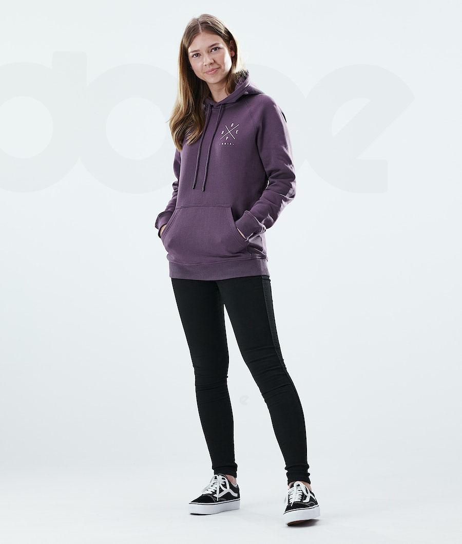 Sudadera Con Capucha Dope Regular 2X-UP Mujer Moradas | ESHK3845