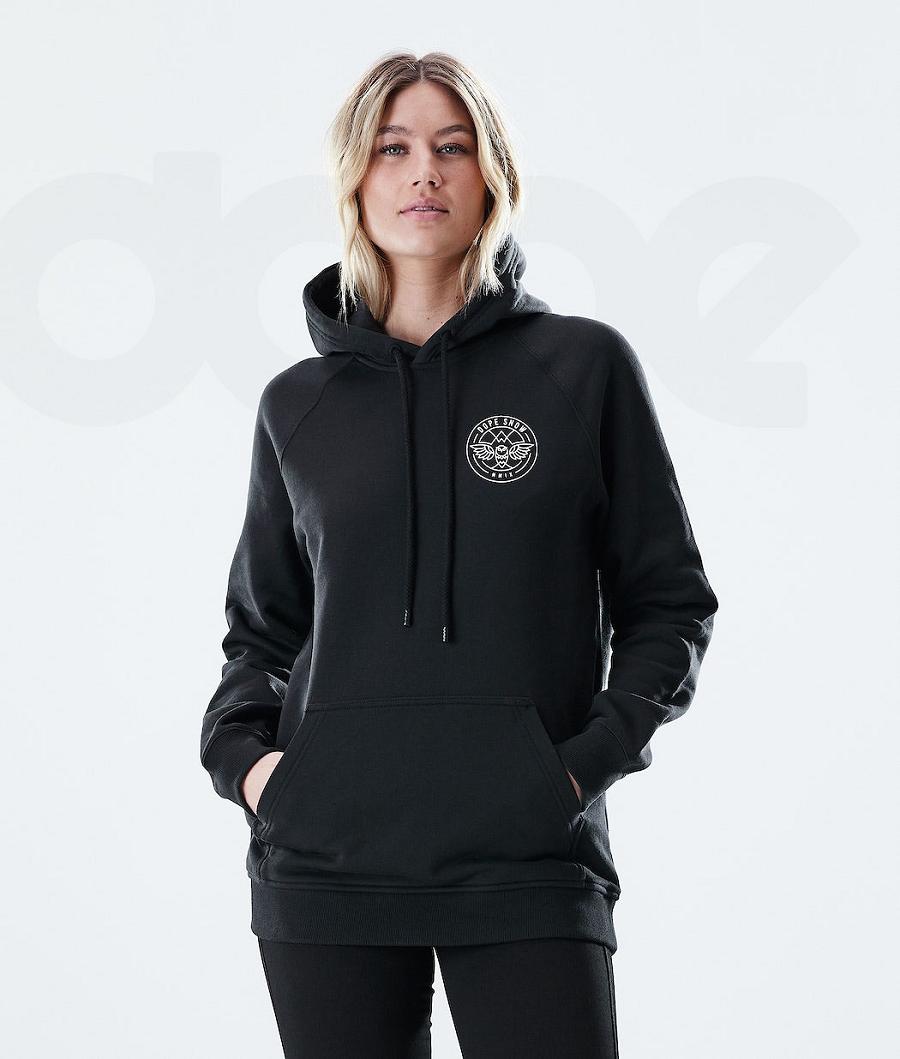 Sudadera Con Capucha Dope Regular Beak Mujer Negras | ESSO3849