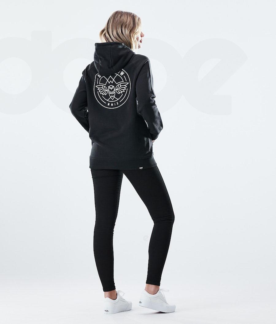 Sudadera Con Capucha Dope Regular Beak Mujer Negras | ESSO3849